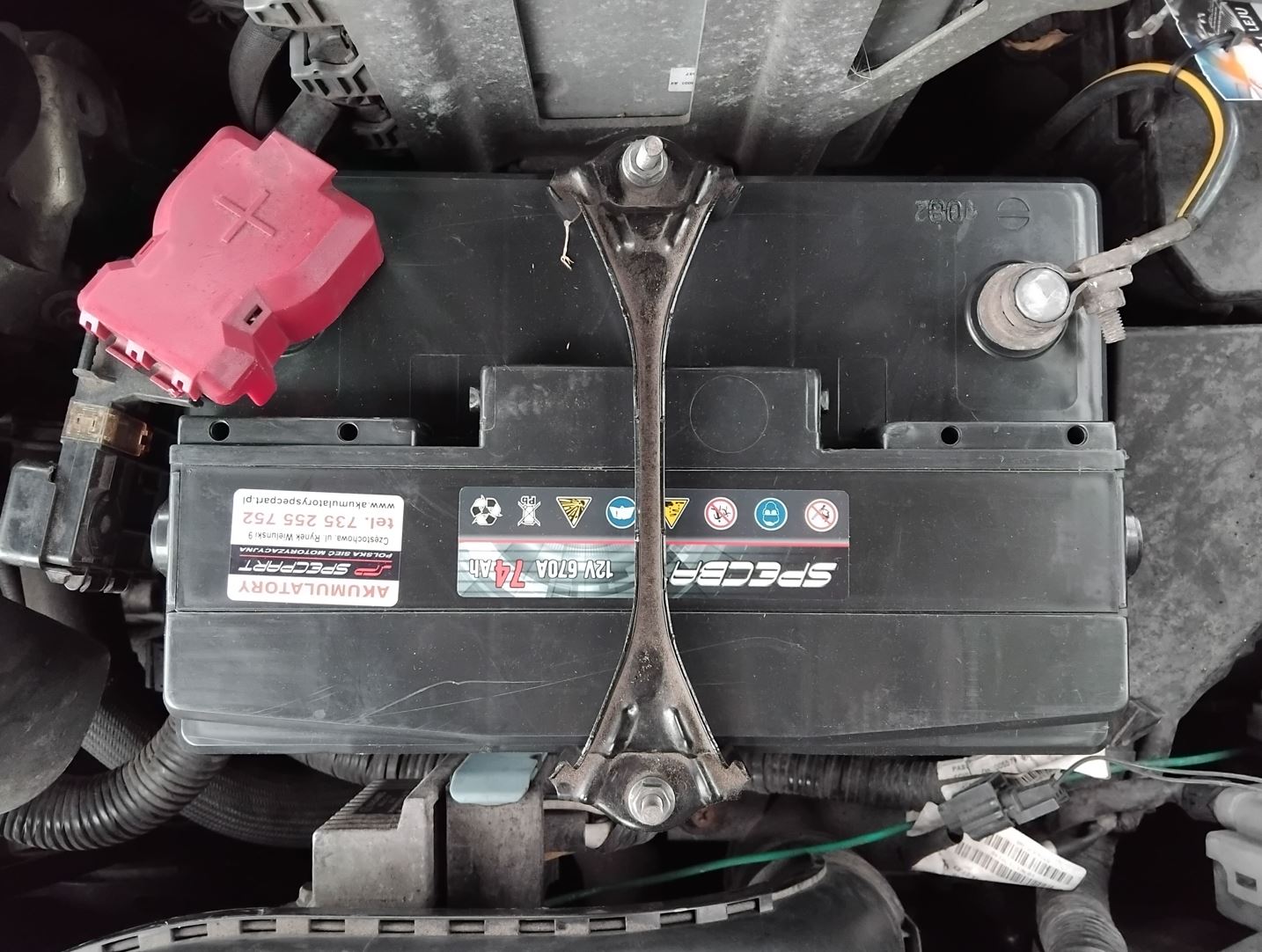 Akumulator zamontowany w Nissan Qashqai I 1.5dCi diesel 2009